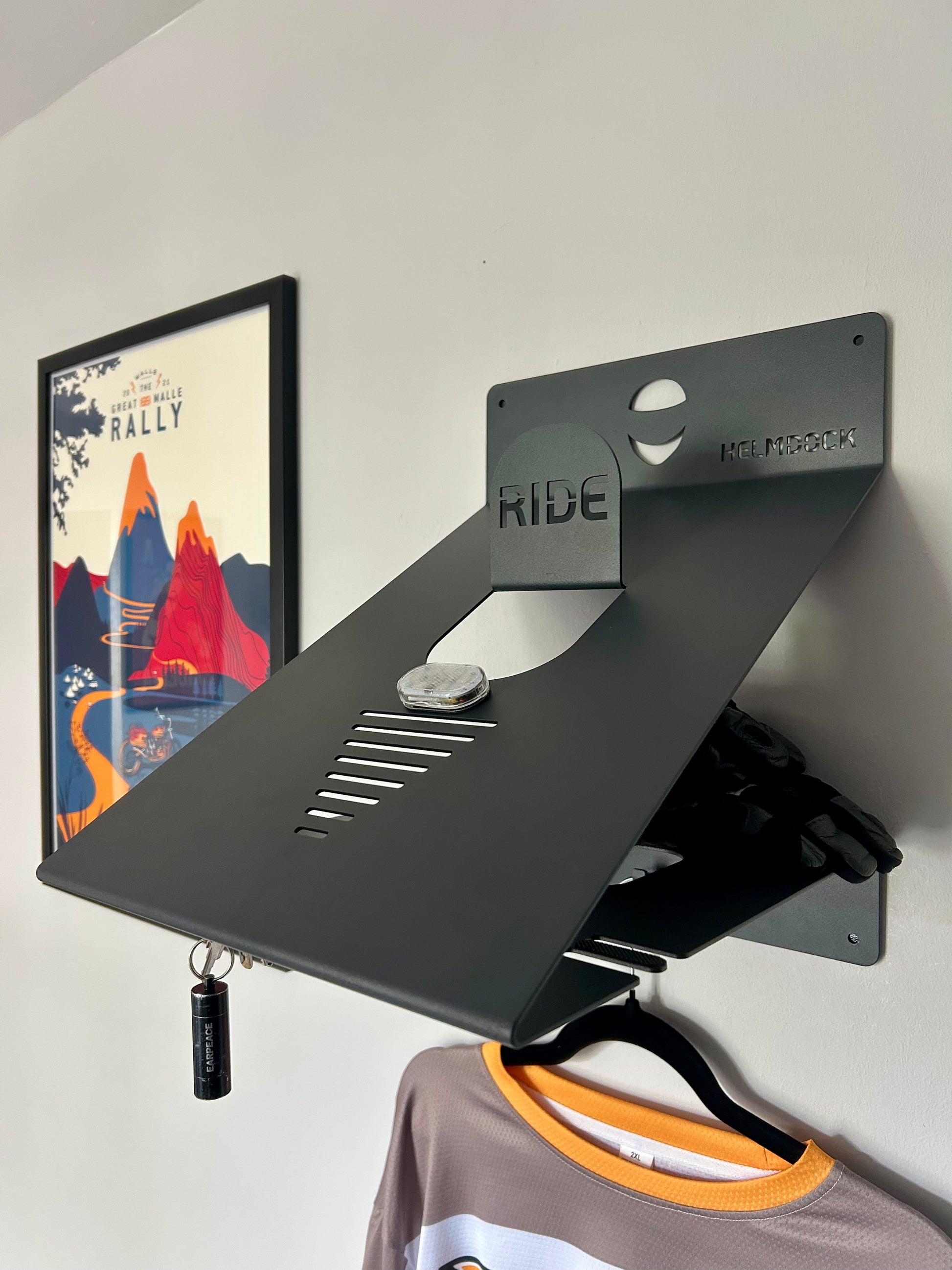 HelmDock RIDE - Motorcycle Helmet Wall Mount